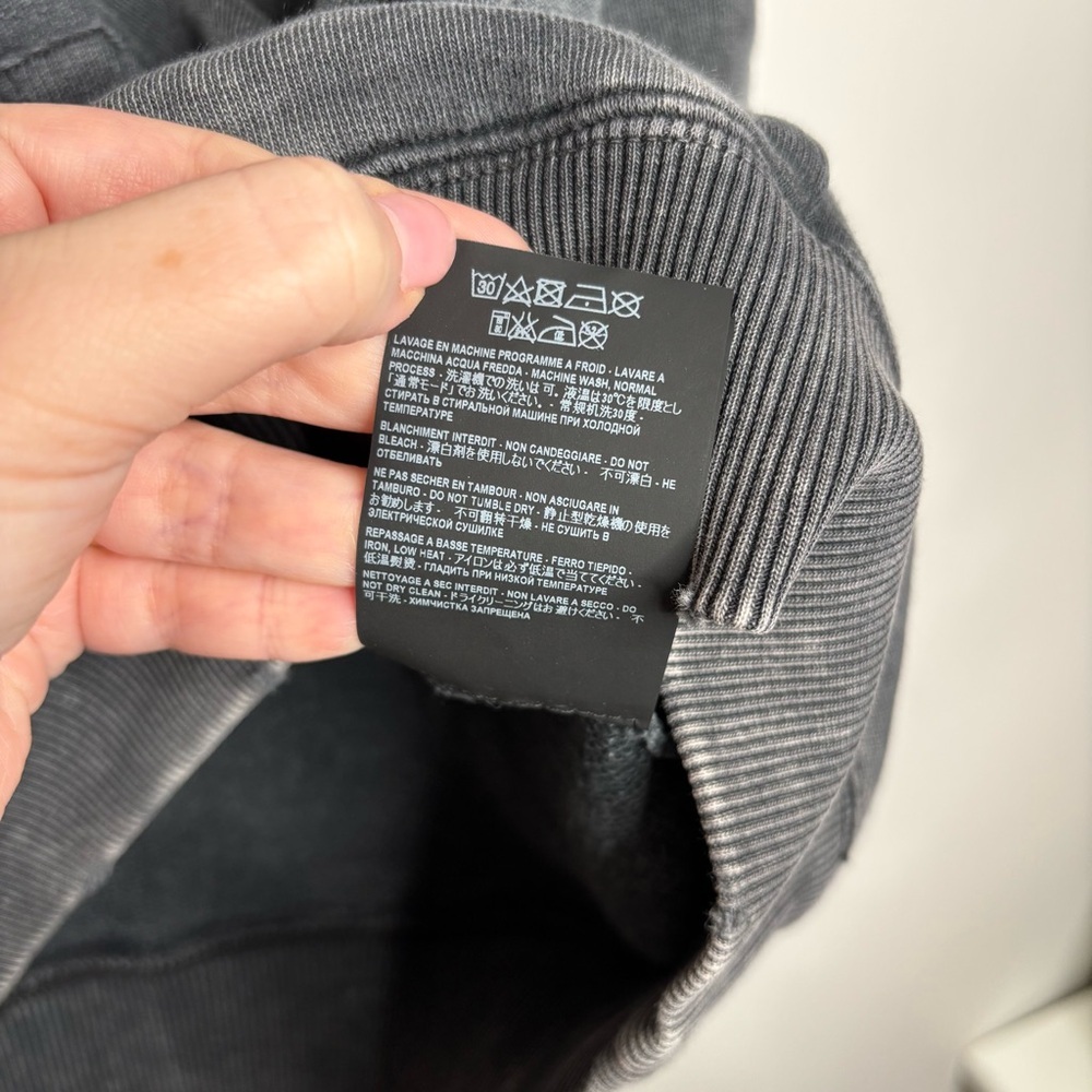Saint Laurent YSL Distressed Logo Hoodie size Large - Picture 6 of 11